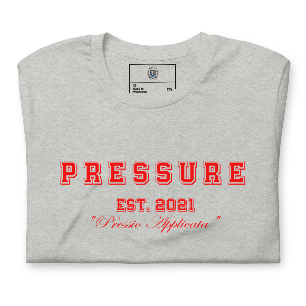 The Staple Tee – Orientation Gray/Red